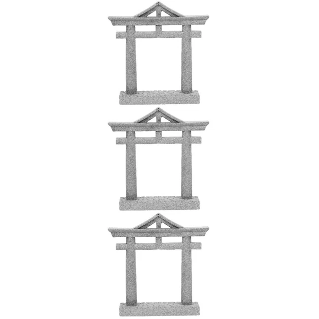 3 Pack Artisanat En Pierre Plein Air Jardin Micro Paysage Statue Ornements