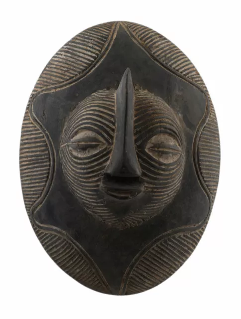 Petit Bouclier Songye Kifwebe RDC Ex Zaïre 29 cm Art Tribal africain 16896