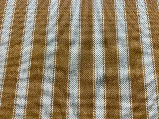 Harlow tickender Streifen orange/beige Vorhang/Römische Jalousie/Polsterstoff