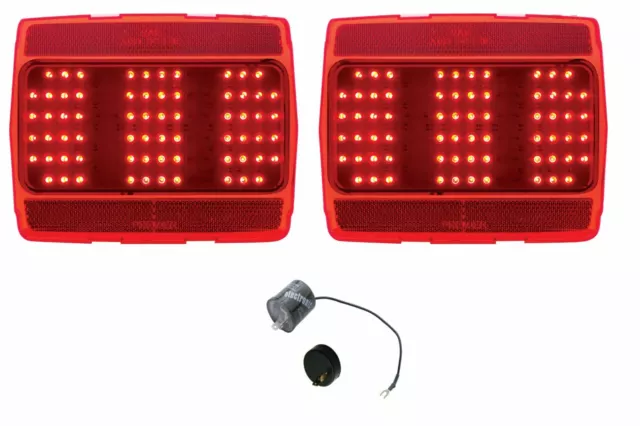 United Pacific Led Tail Light Set With LED Flasher For 1964-1966 Ford Mustang