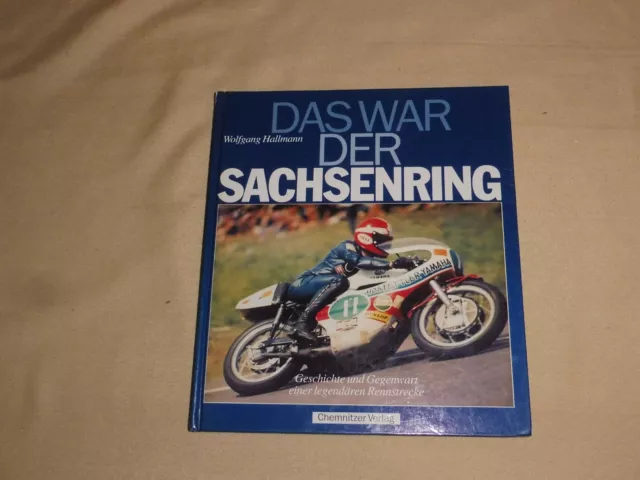 altes Buch Das war der Sachsenring von Wolfgang Hallmann 25x22cm