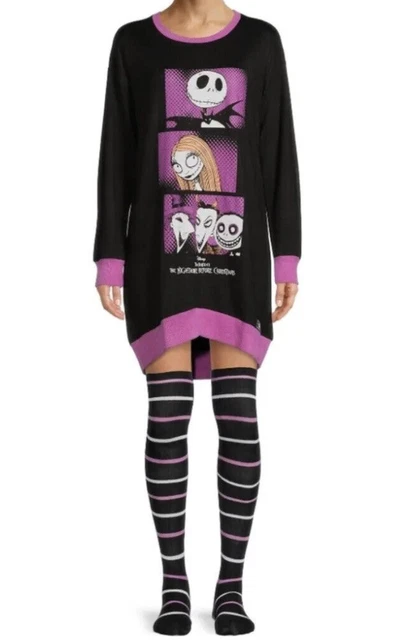 NWT Disney Nightmare Before Christmas Pajamas Set Halloween Jack Skellington XS