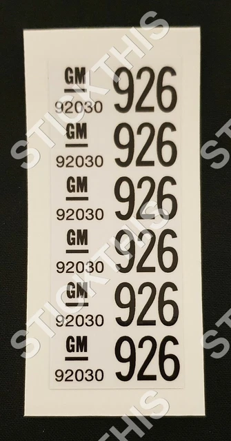 SUIT HOLDEN HSV Wire Harness Label - VL Engine Loom 8 Cyl Early ...
