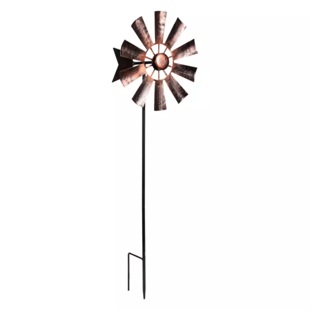 Wrought Iron Metal Windmill Modern Farmhouse Decor Large Pinwheels