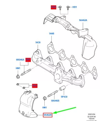 Carter Scudo Termico Originale Ford Oem 1379623 Per Ford Fiesta Mk6