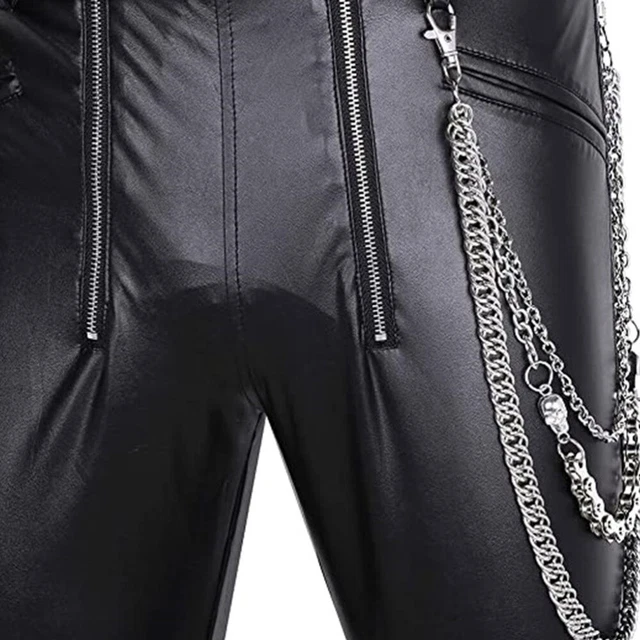 Portafoglio Da Motociclista Punk Gotico Jeans Pantaloni Catena