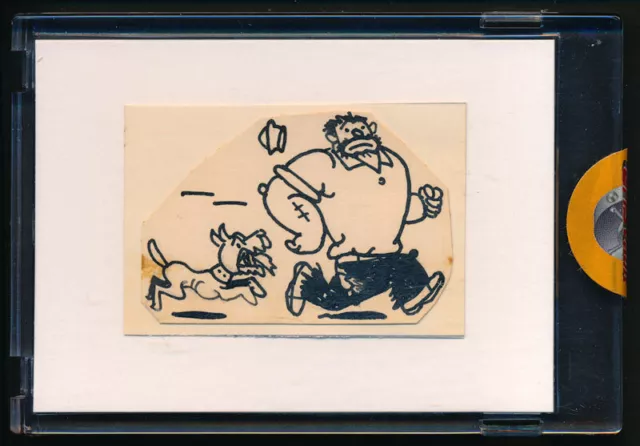 1958 Topps Popeye Tattoos Original Cartoon Art #20 Topps Vault Bluto 1/1