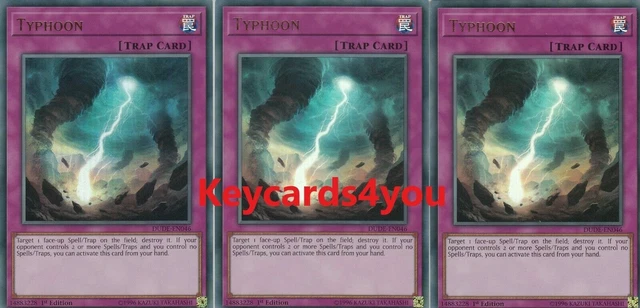 Yu-Gi-Oh! – Typhoon – DUDE-EN046 – Ultra Rare – 1. Auflage Aus Duel Devastator, Sammelkarte