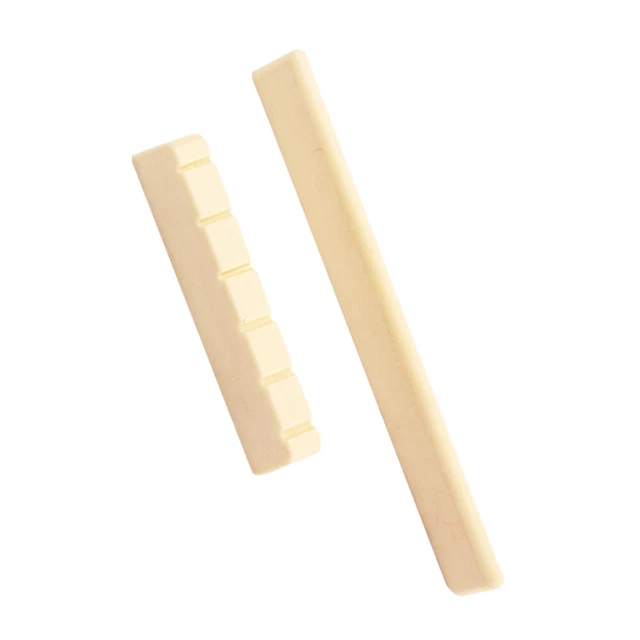 Lot De 3 Sillets Guitare Classique SG Store - En Os - 52x6x9mm - Blanc