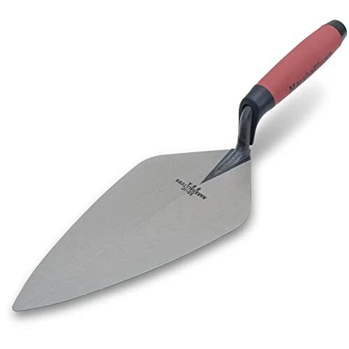 MARSHALLTOWN Brick Trowels London Style 10-1/2 x 4-3/4 Inch DuraSoft Handle B...