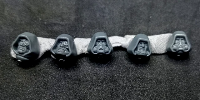 Dark Angels Hooded Heads (10x) – Compatible With Space Marines – 3D Printed Bits – Ds Prints