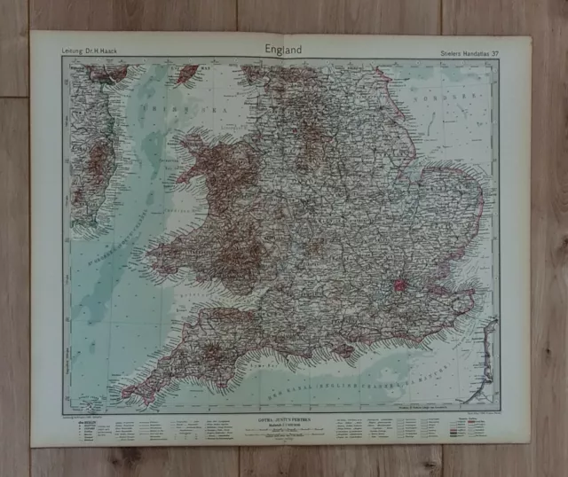 Landkarte map 1931: England. UK Grossbritannien Britische Inseln