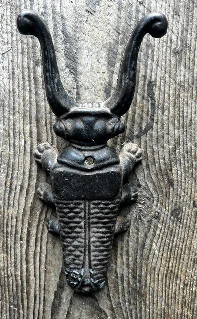 Another Great Maine Estate Find! Vintage & Original Cast Iron Beetle Boot Jack!