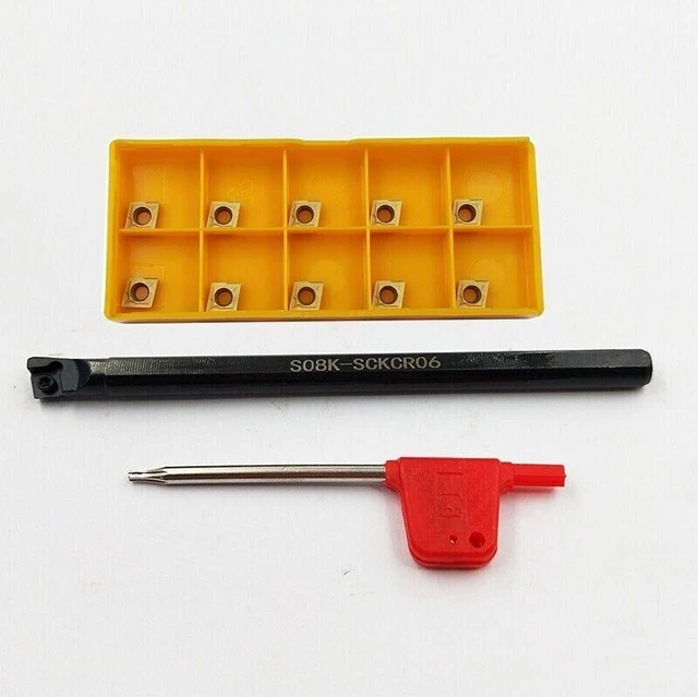 8mm S08K-SCKCL06 Lathe Turning Holder Boring Bar + CCMT060204 Carbide insert