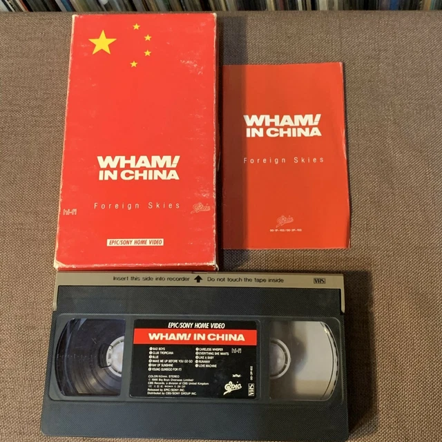 WHAM! IN CHINA - Foreign Skies JAPAN VHS VIDEO 00.2P-102 w/SLIP