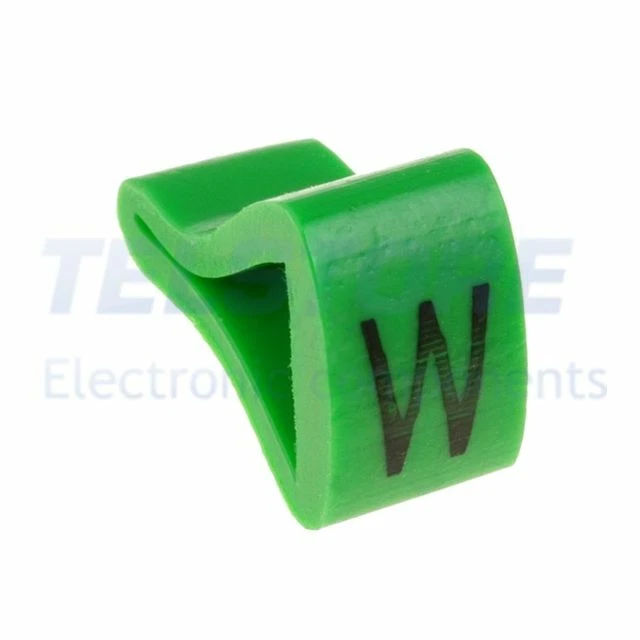 1Confezione  Segna cavi per cavi e fili 3÷6,5mm H 8mm A 8mm L 5mm  .