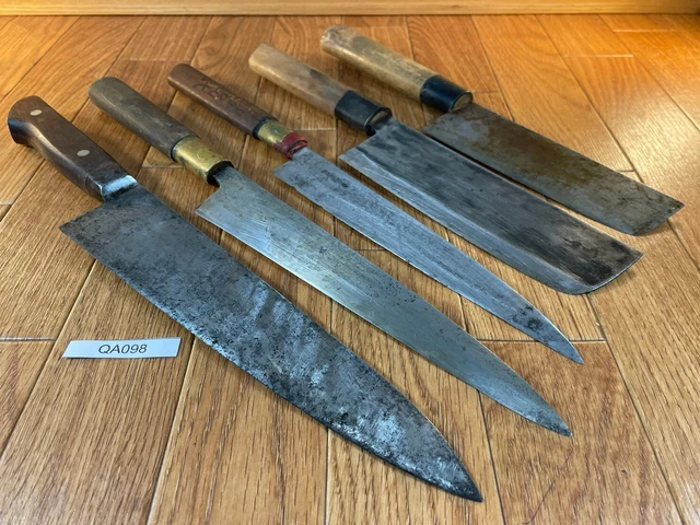 Japanese Chef's Kitchen Knife Set 3 Piece YANAGIBA DEBA GYUTO from Japan QA098