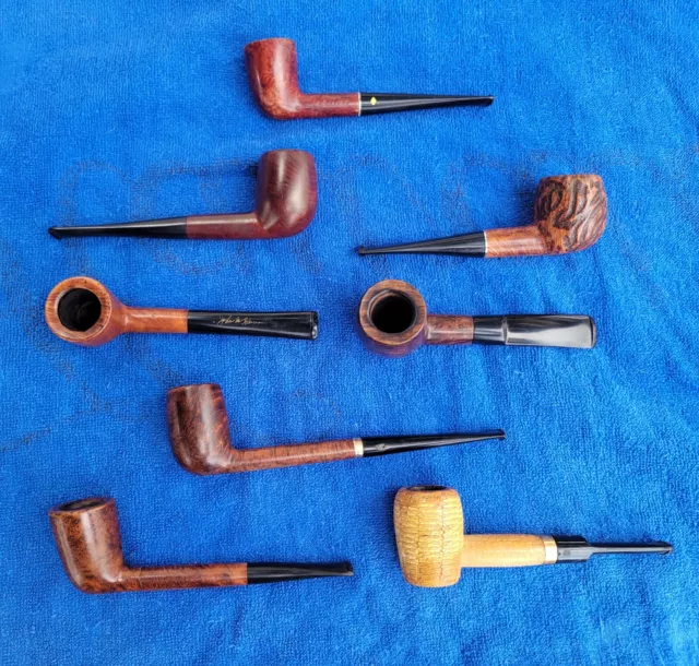 Lot Of 8 (Eight) Estate Pipes  - Clean & Ready To Go - Nice Brand Names