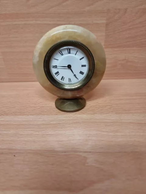 Vintage Onyx Mantle Clock