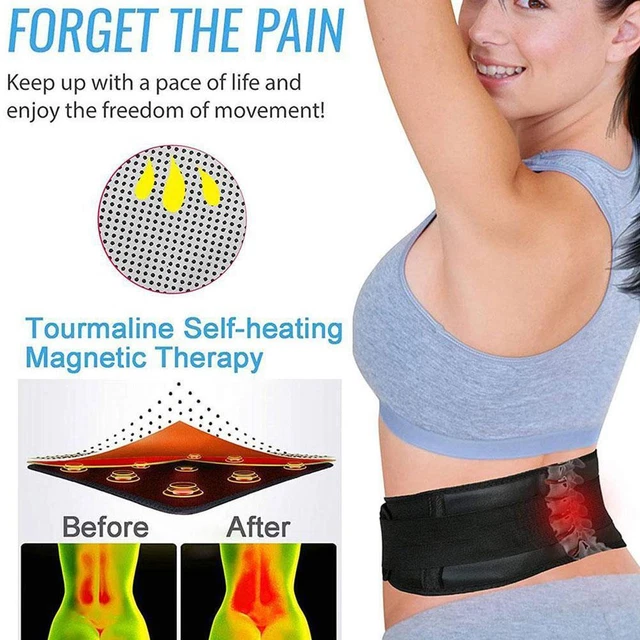 Back Support Brace Belt Lumbar Lower Waist Magnetic Adjust Trixp Pain D3D3