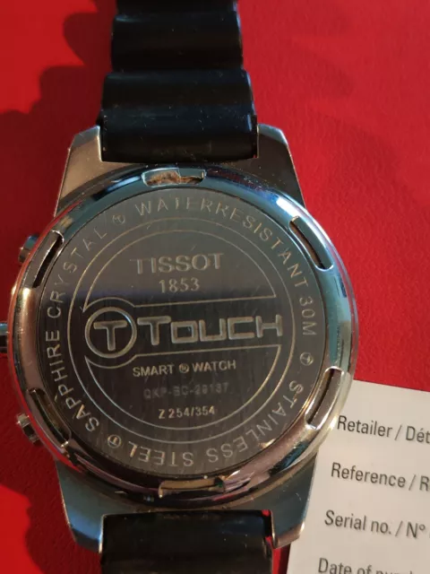 Orologio  Cronografo Tissot T-Touch con cinturino in caucciu 3