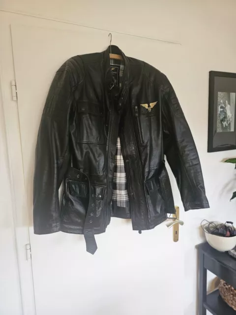 Motorrad Lederjacke Black-Cafe London Kerman