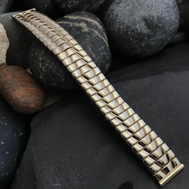 5/8" 12k Gold-Filled Elgin Hadley Expansion nos 1950s Vintage Watch Band