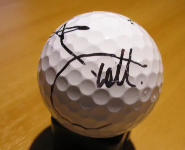 Adam Scott Hand Signed Golf Titleist Ball Unframed + Photo Proof C.o.a