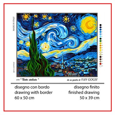 LA SPOLETTA Kit/Quadro Mezzo Punto 20X25 Serie FIORI1 