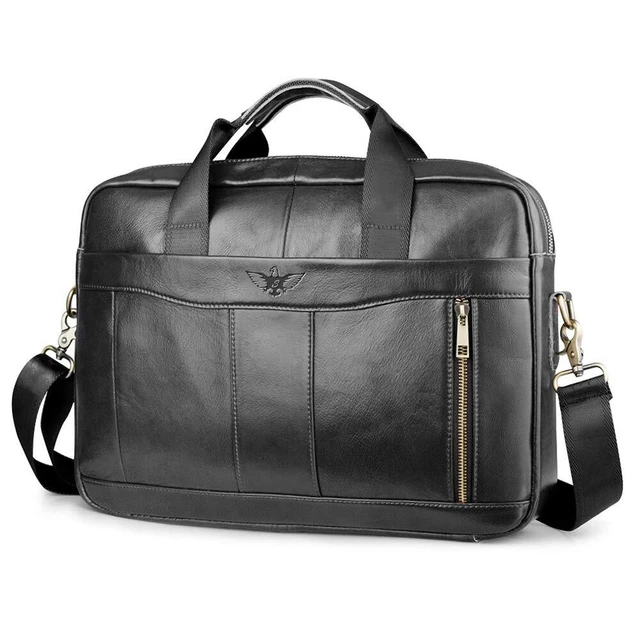 Sacoche Ordinateur Cuir Homme 14" - Cartable Professionnel - Cadeau élégant