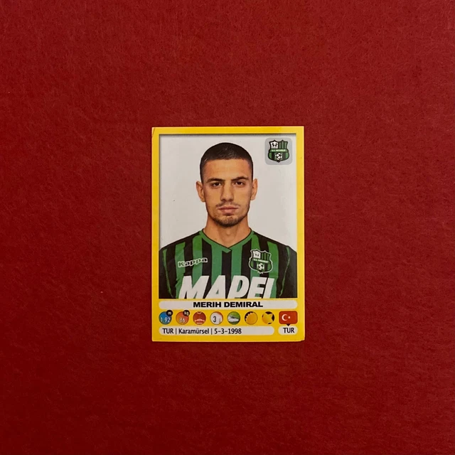 MERIH DEMIRAL-ROOKIE-SASSUOLO-STICKER-FOOTBALLERS SANDWICHES-2018