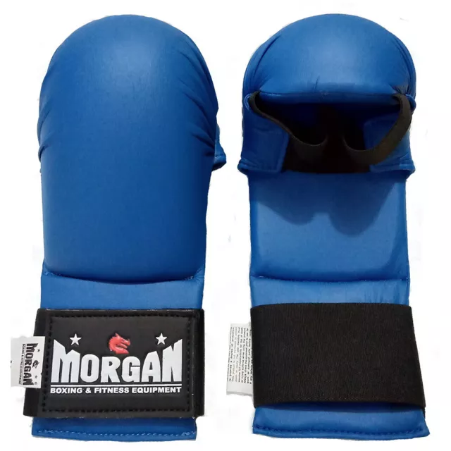 Morgan Sports WKF Style Blue Karate Mitts