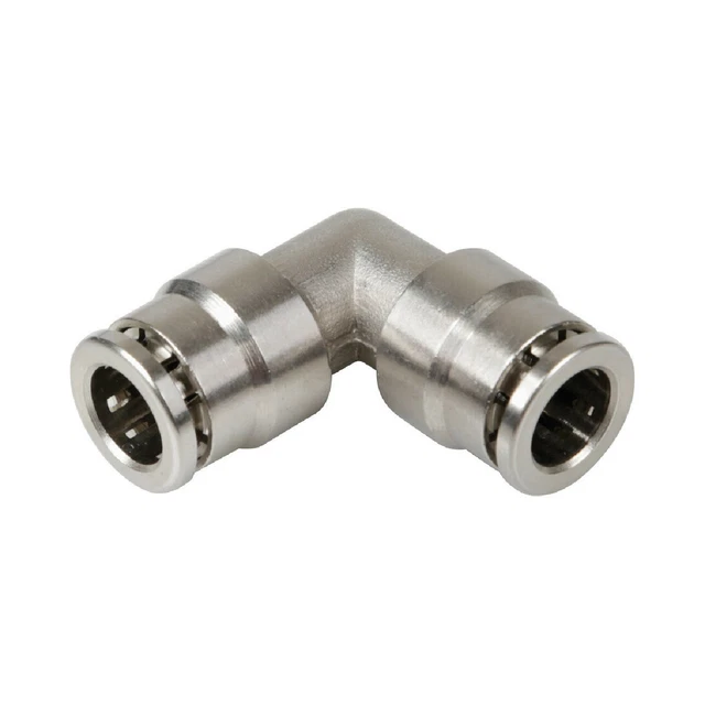 Lampa L-2, Raccordo a 90° in metallo, per tubi aria - Ø 8 mm