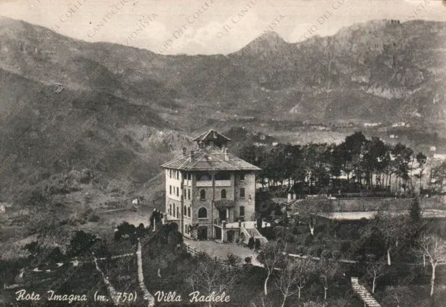 1952 ROTA D'IMAGNA Villa Rachele Bergamo Cartolina