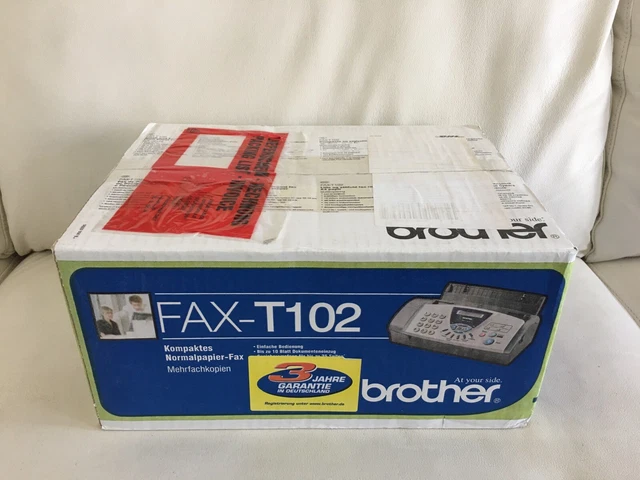 BROTHER T-102 FAXGERÄT FAX RARITÄT NEU in OVP NEW, 2 JAHRE GARANTIE