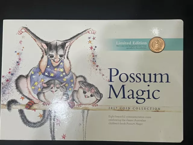 Possum Magic 2017 Coin Collection - Sealed - Uncirculated - 3x $2 4x $1 1x 1c