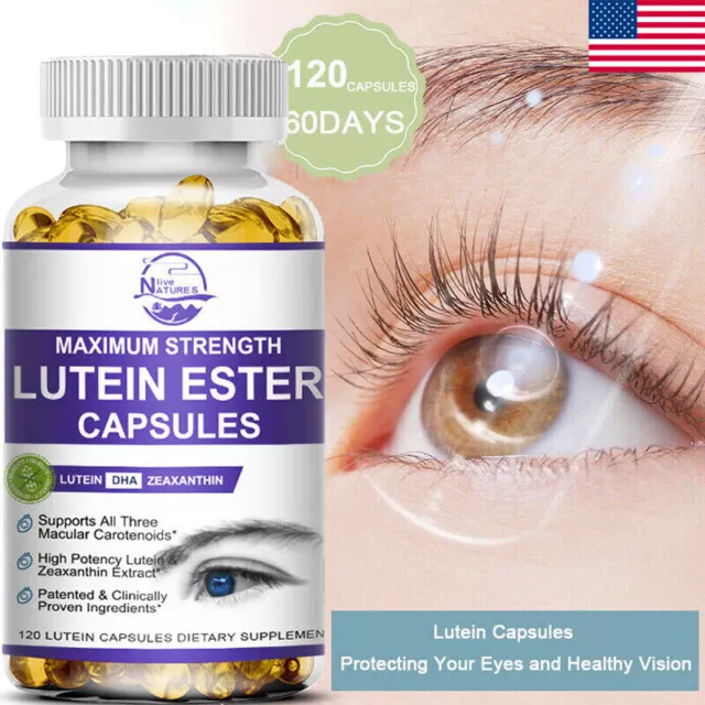 Eye Health 120 Capsules Lutein Ester Zeaxanthin Vision Health Eye Support 120pc