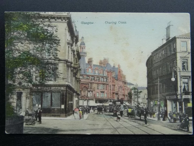 Scotland GLASGOW Charing Cross showing POST OFFICE c1904 Postcard b J.M.Co.