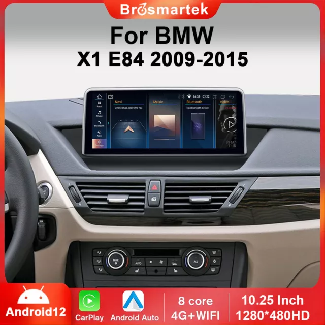 10.25" Android12 Autoradio CarPlay DAB+ 8-Core GPS Navi für BMW X1 E84 2009-2015