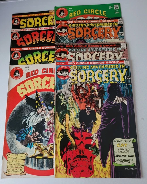 Chilling Adventures In Sorcery #3 4 5 6 7 8 9 & 10 Red Circle Comics 1973 / 1974