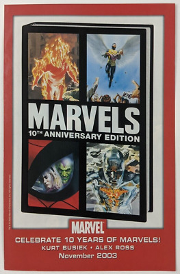 Marvels 10th Anniversary Print Ad Comic Poster Art PROMO Original Alex Ross