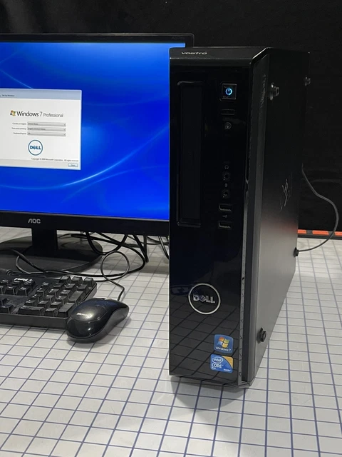 🖥️Dell Vostro 230 DT Original Windows 7 Pro 2.93GHz Dual Core 2GB RAM