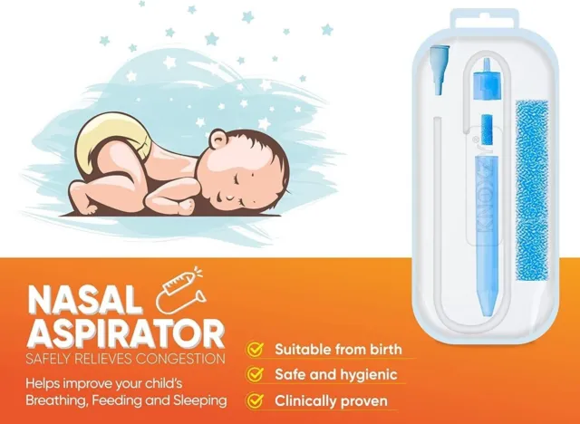 Baby Nasal Aspirator Nose Cleaner Vacuum Runny Tip Mucus Suction 3