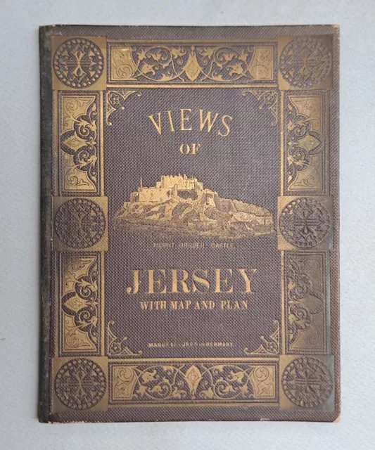 19 Views Of Jersey With Map And Plan / Recueil De Vues + Plan De Jersey Fin Xixe