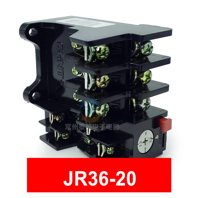 THERMAL OVERLOAD RELAY JR3620 Stop/Reset Buttons AC 0.32 32A Phase