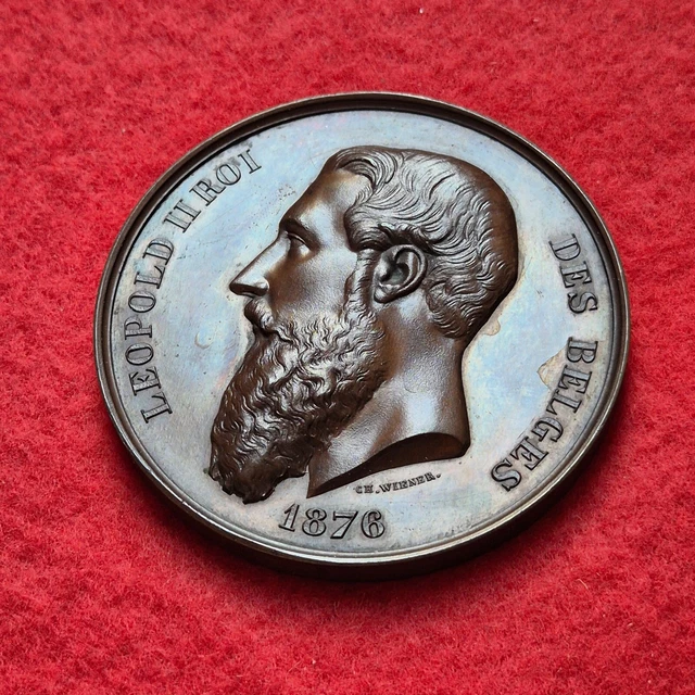 BELGIQUE - ROYAUME DE BELGIQUE - LÉOPOLD II Médaille, Exposition universelle de