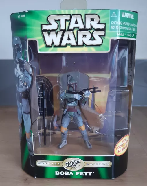 Hasbro Star Wars Special Edition 300th Boba Fett Figure With Rocket Firing Pack