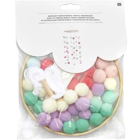 Kit de Bricolage Pompon Mobile Rico Design : Créez Votre Œuvre d'Art Personnali
