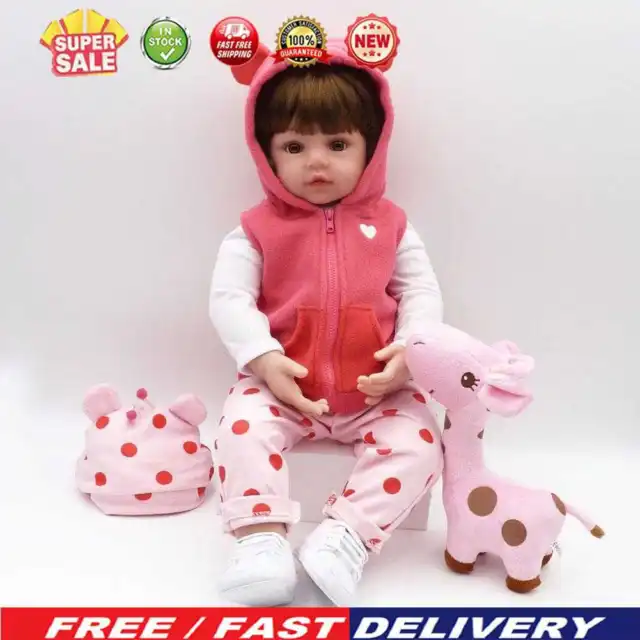 48cm Simulation Soft Silicone Reborn Doll Girl Playmate Toy Newborn Baby Dolls