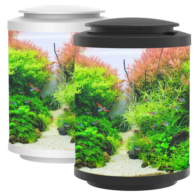 Column Aquarium Tank BETTA CHOICE Cylinder Coldwater Tropical Fish 15L 2 Colours